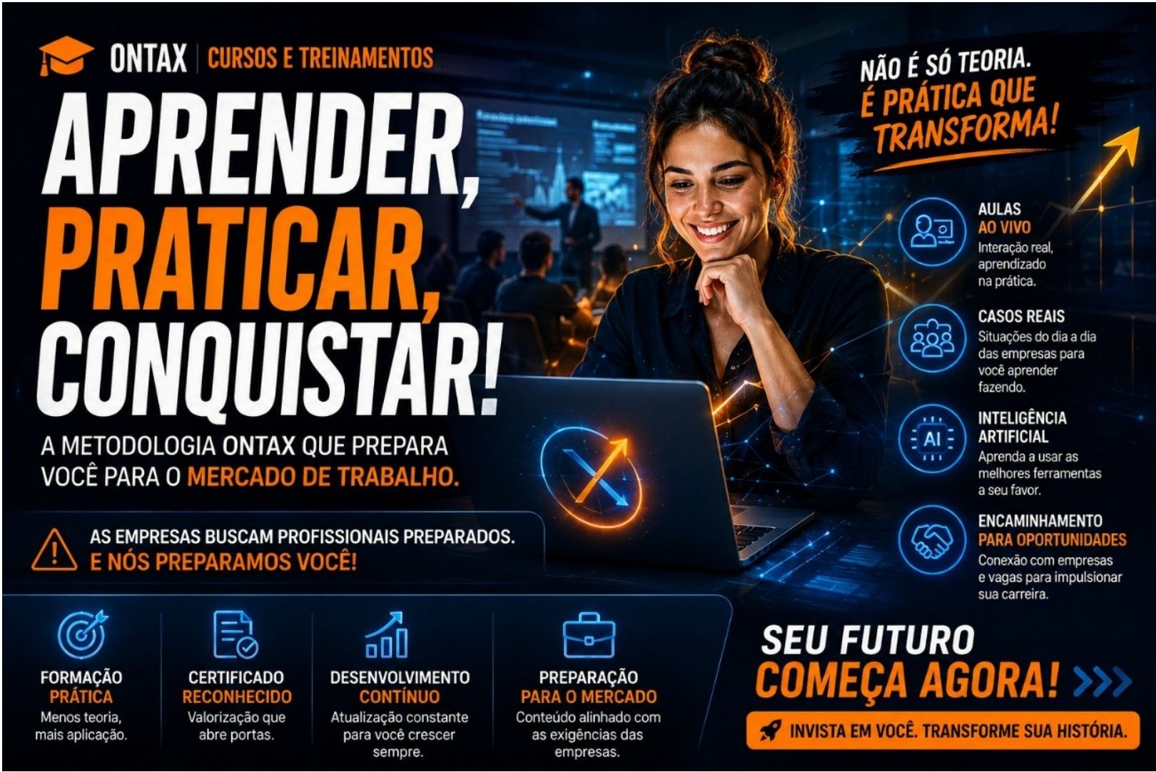 Cursos e Treinamentos: aprender, praticar e conquistar